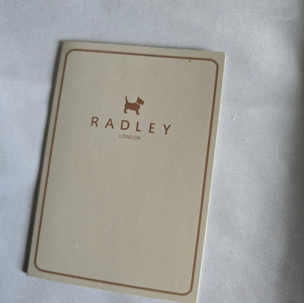 Radley London D'Arblay Taupe Patent Leather Purse Clutch NO STRAP New